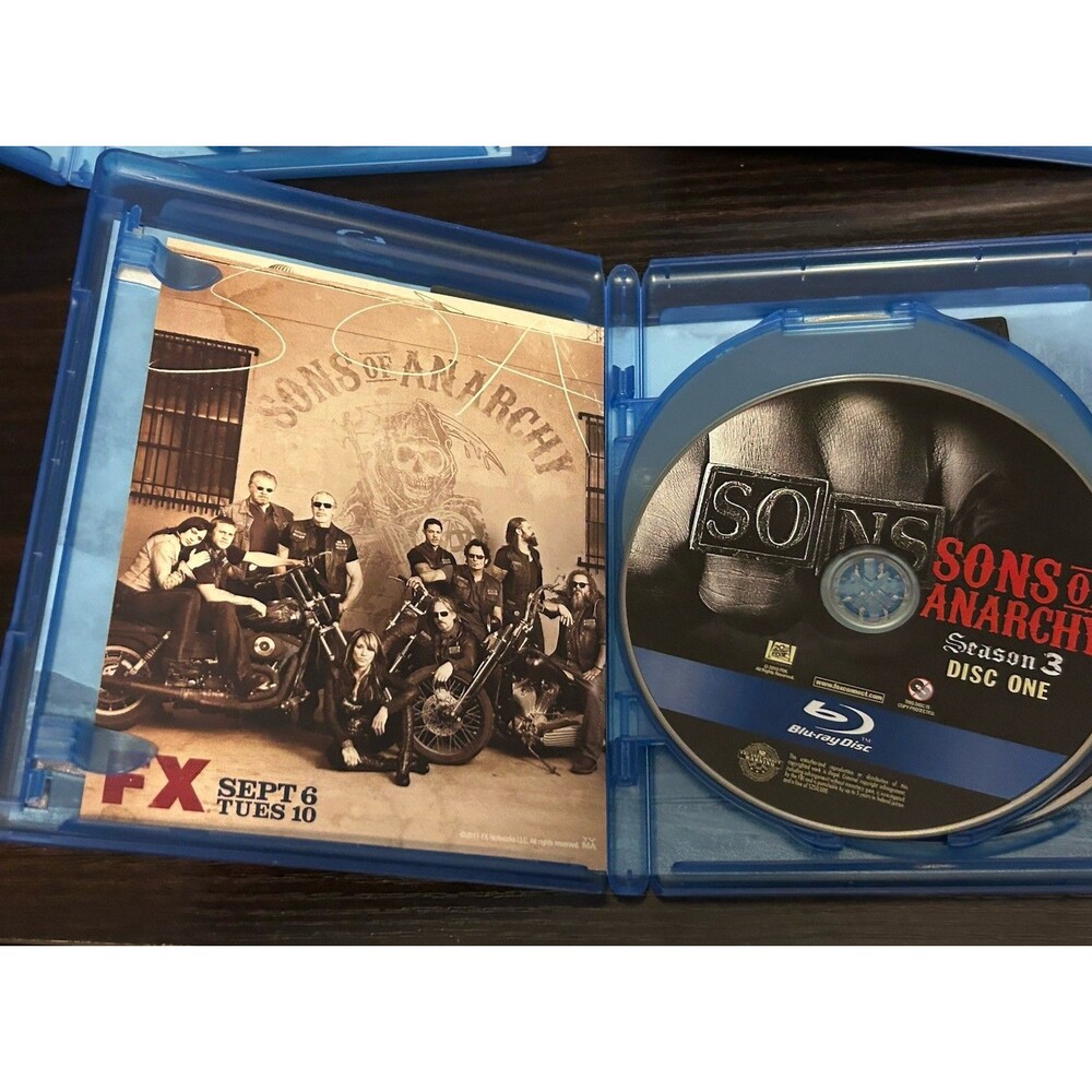 Sons of Anarchy Seasons 1 2 3 Blu-ray Complete TV Series Sets SOA FX - Picture 8 of 8